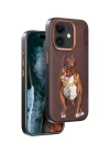 BFS  iPhone 11 Perma Desenli Kapak - Kahverengi