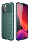 BFS  iPhone 11 Pro Kılıf Auto Focus Karbon Kapak - Yeşil