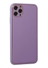 BFS  iPhone 11 Pro Kılıf Coco Deri Silikon Kapak - Lila