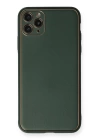 BFS  iPhone 11 Pro Kılıf Coco Deri Silikon Kapak - Yeşil