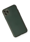 BFS  iPhone 11 Pro Kılıf Coco Deri Silikon Kapak - Yeşil