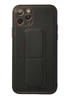 BFS  iPhone 11 Pro Kılıf Coco Deri Standlı Kapak - Siyah