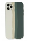 BFS iPhone 11 Pro Kılıf Ebruli Lansman Silikon - Beyaz-Gri