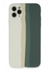 BFS  iPhone 11 Pro Kılıf Ebruli Lansman Silikon - Beyaz-Gri