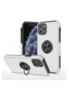 BFS  iPhone 11 Pro Kılıf Elit Yüzüklü Kapak - Gümüş