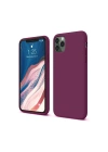 BFS  iPhone 11 Pro Kılıf First Silikon - Mürdüm