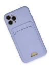 BFS  iPhone 11 Pro Kılıf Kelvin Kartvizitli Silikon - Lila