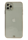 BFS  iPhone 11 Pro Kılıf Liva Taşlı Silikon - Beyaz