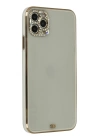 BFS  iPhone 11 Pro Kılıf Liva Taşlı Silikon - Beyaz