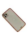 BFS  iPhone 11 Pro Kılıf Liva Taşlı Silikon - Kırmızı