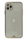 BFS  iPhone 11 Pro Kılıf Liva Taşlı Silikon - Mor