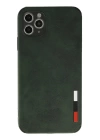 BFS  iPhone 11 Pro Kılıf Loop Deri Silikon - Yeşil