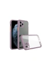BFS  iPhone 11 Pro Kılıf Miami Şeffaf Silikon - Açık Mor