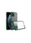 BFS  iPhone 11 Pro Kılıf Miami Şeffaf Silikon - Koyu Yeşil
