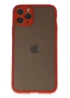 BFS  iPhone 11 Pro Kılıf Montreal Silikon Kapak - Kırmızı