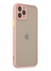 BFS  iPhone 11 Pro Kılıf Montreal Silikon Kapak - Pembe