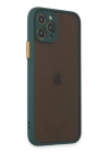 BFS  iPhone 11 Pro Kılıf Montreal Silikon Kapak - Yeşil
