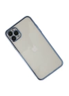 BFS  iPhone 11 Pro Kılıf Razer Lensli Silikon - Açık Mavi