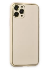 BFS  iPhone 11 Pro Max Kılıf Coco Deri Silikon Kapak - Beyaz