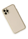 BFS  iPhone 11 Pro Max Kılıf Coco Deri Silikon Kapak - Beyaz