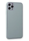 BFS  iPhone 11 Pro Max Kılıf Coco Deri Silikon Kapak - Turkuaz