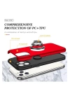 BFS  iPhone 11 Pro Max Kılıf Elit Yüzüklü Kapak - Kırmızı