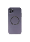 BFS  iPhone 11 Pro Max Kılıf Jack Magneticsafe Lens Silikon - Mor