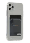 BFS  iPhone 11 Pro Max Kılıf Kart Şeffaf Silikon - Şeffaf
