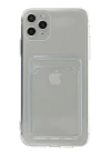 BFS  iPhone 11 Pro Max Kılıf Kart Şeffaf Silikon - Şeffaf