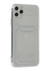 BFS  iPhone 11 Pro Max Kılıf Kart Şeffaf Silikon - Şeffaf