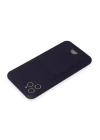 BFS  iPhone 11 Pro Max Kılıf Kelvin Kartvizitli Silikon - Derin Mor