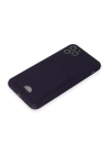 BFS  iPhone 11 Pro Max Kılıf Kelvin Kartvizitli Silikon - Derin Mor