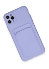 BFS  iPhone 11 Pro Max Kılıf Kelvin Kartvizitli Silikon - Lila