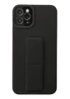 BFS  iPhone 11 Pro Max Kılıf Mega Standlı Silikon - Siyah