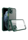 BFS  iPhone 11 Pro Max Kılıf Miami Şeffaf Silikon - Koyu Yeşil