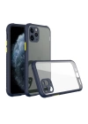 BFS  iPhone 11 Pro Max Kılıf Miami Şeffaf Silikon - Lacivert