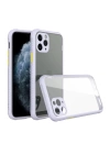 BFS  iPhone 11 Pro Max Kılıf Miami Şeffaf Silikon - Lila