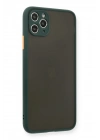 BFS  iPhone 11 Pro Max Kılıf Montreal Silikon Kapak - Yeşil