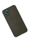 BFS  iPhone 11 Pro Max Kılıf Montreal Silikon Kapak - Yeşil