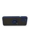 BFS  iPhone 11 Pro Max Kılıf Montreal Yüzüklü Silikon Kapak - Lacivert