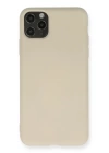 BFS  iPhone 11 Pro Max Kılıf Nano içi Kadife Silikon - Bej