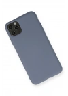 BFS  iPhone 11 Pro Max Kılıf Nano içi Kadife Silikon - Gri