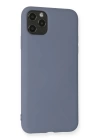 BFS  iPhone 11 Pro Max Kılıf Nano içi Kadife Silikon - Gri