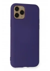 BFS iPhone 11 Pro Max Kılıf Nano içi Kadife Silikon - Mor