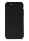 BFS  iPhone 11 Pro Max Kılıf Nano içi Kadife Silikon - Siyah