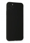 BFS iPhone 11 Pro Max Kılıf Nano içi Kadife Silikon - Siyah