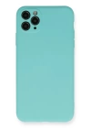 BFS  iPhone 11 Pro Max Kılıf Nano içi Kadife Silikon - Turkuaz