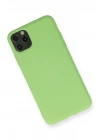 BFS  iPhone 11 Pro Max Kılıf Nano içi Kadife Silikon - Yeşil
