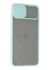 BFS  iPhone 11 Pro Max Kılıf Palm Buzlu Kamera Sürgülü Silikon - Turkuaz