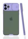 BFS  iPhone 11 Pro Max Kılıf Platin Kamera Koruma Silikon - Lila